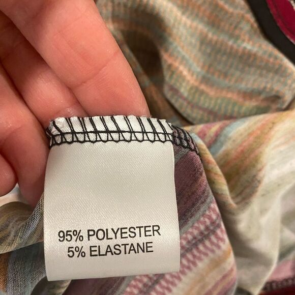 Saloos Size Large Lightweight Baggy Sleeve Scoopneck Earth Tone Coloured Top - Picture 9 of 9